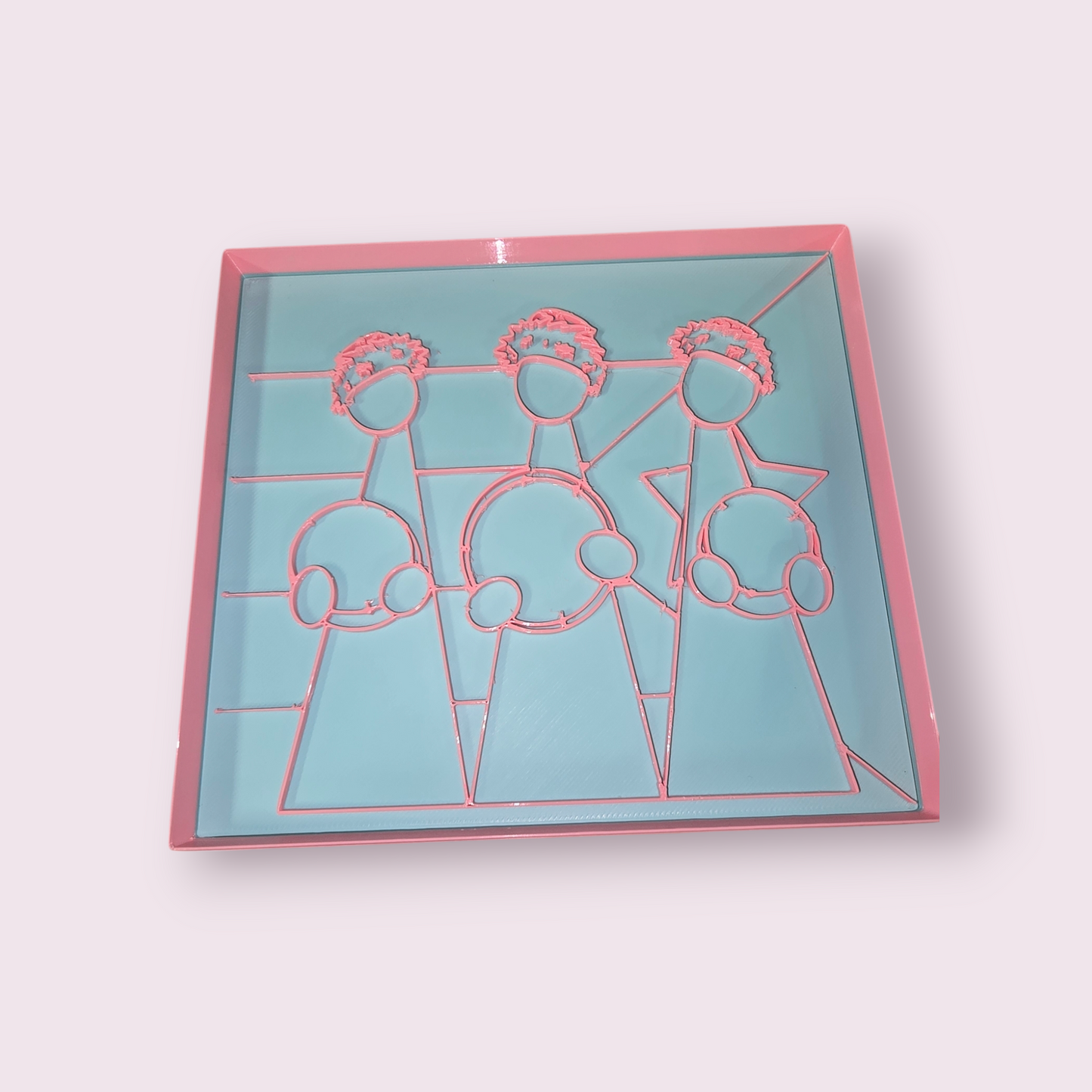 BANDERA DE PUERTO RICO CON REYES JIBAROS #2 3"