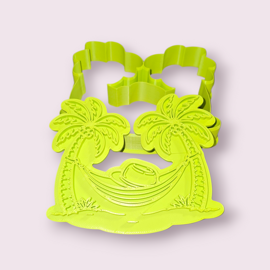 VERANO BORICUA #1 HAMACA Y SOMBRERO | Boricua Summer Hammock & Hat Cookie Cutter | Cortador Verano PR