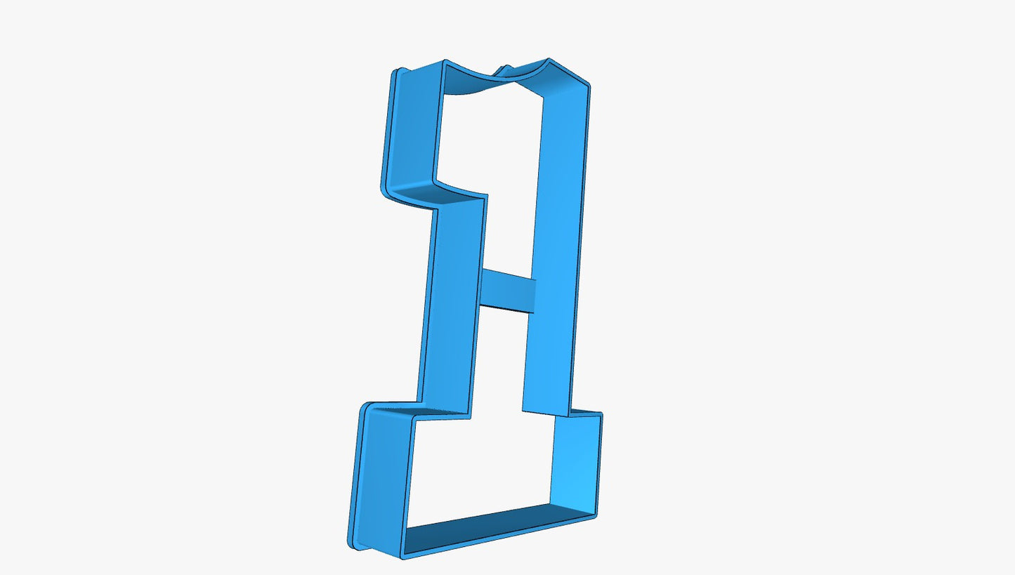 NÚMERO UNO BORDE SOLO 4"