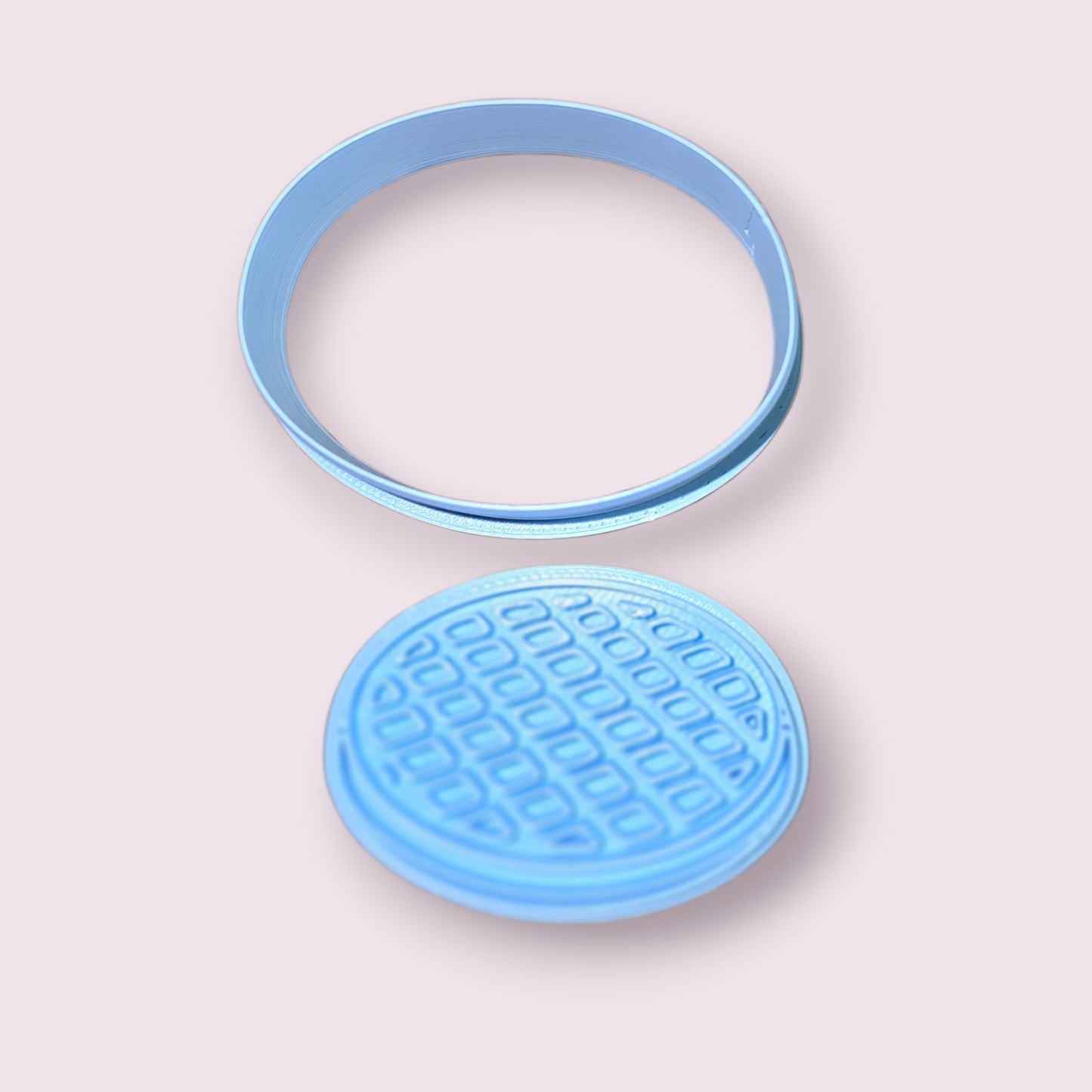 CORTADOR WAFFLES #2 REDONDO | ROUND WAFFLE COOKIE CUTTER | CHOPPI