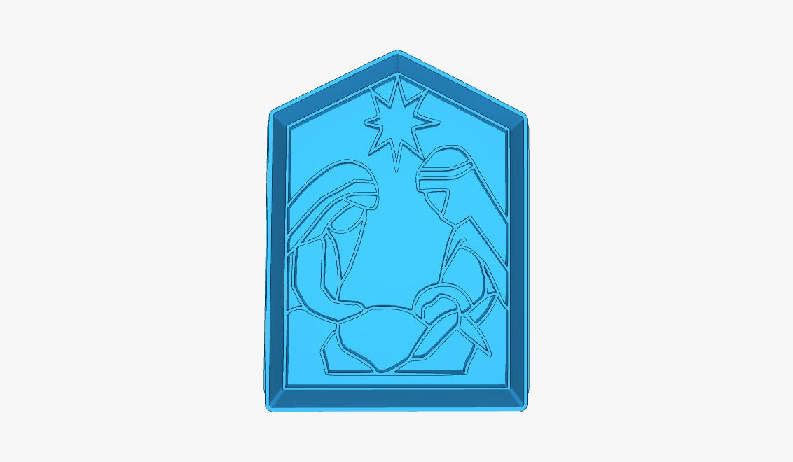 NACIMIENTO O PESEBRE CON ESTRELLA 3"