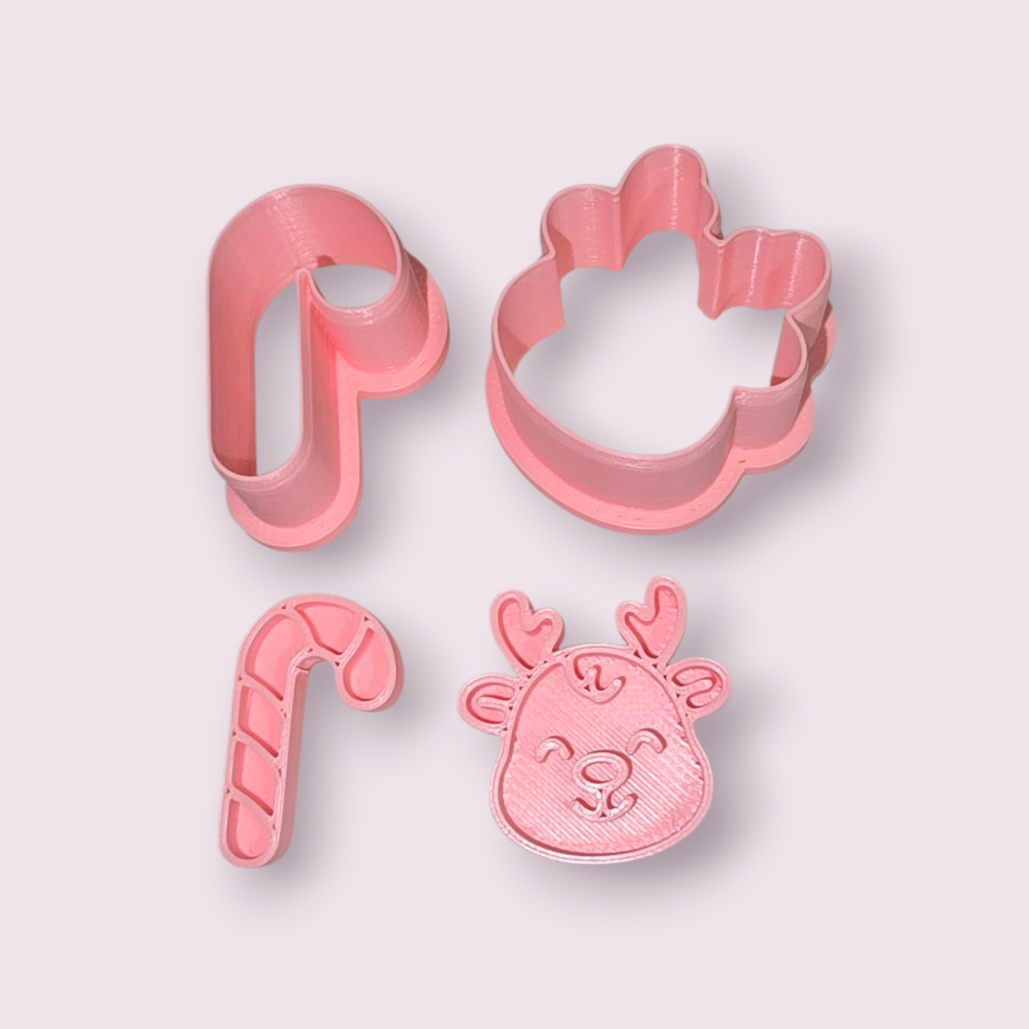 SET NAVIDAD #1 BASTÓN DE DULCE Y RENO