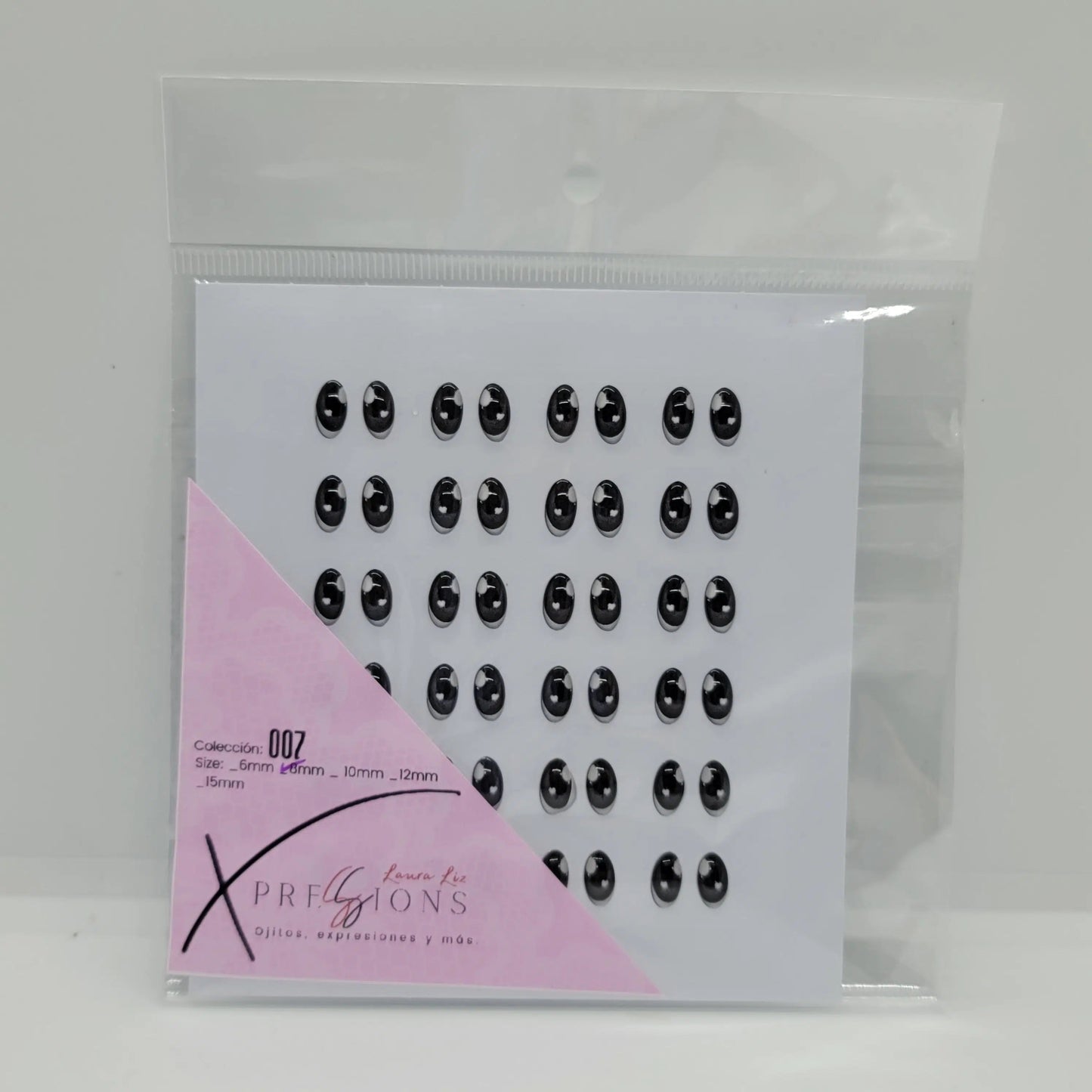 Xpression by Laura Liz- Colección 007- 8mm- Negro