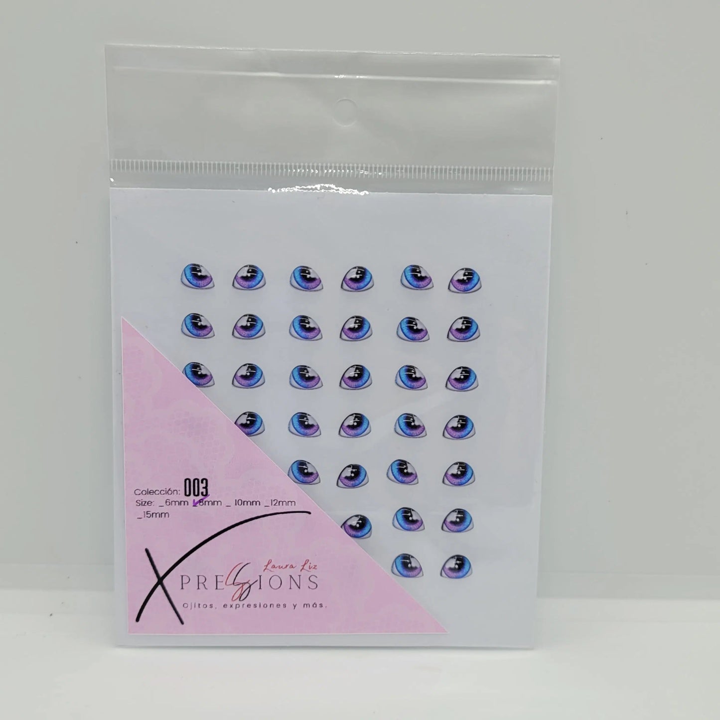 Xpression by Laura Liz- Colección 003- 8mm- Azul/fucsia