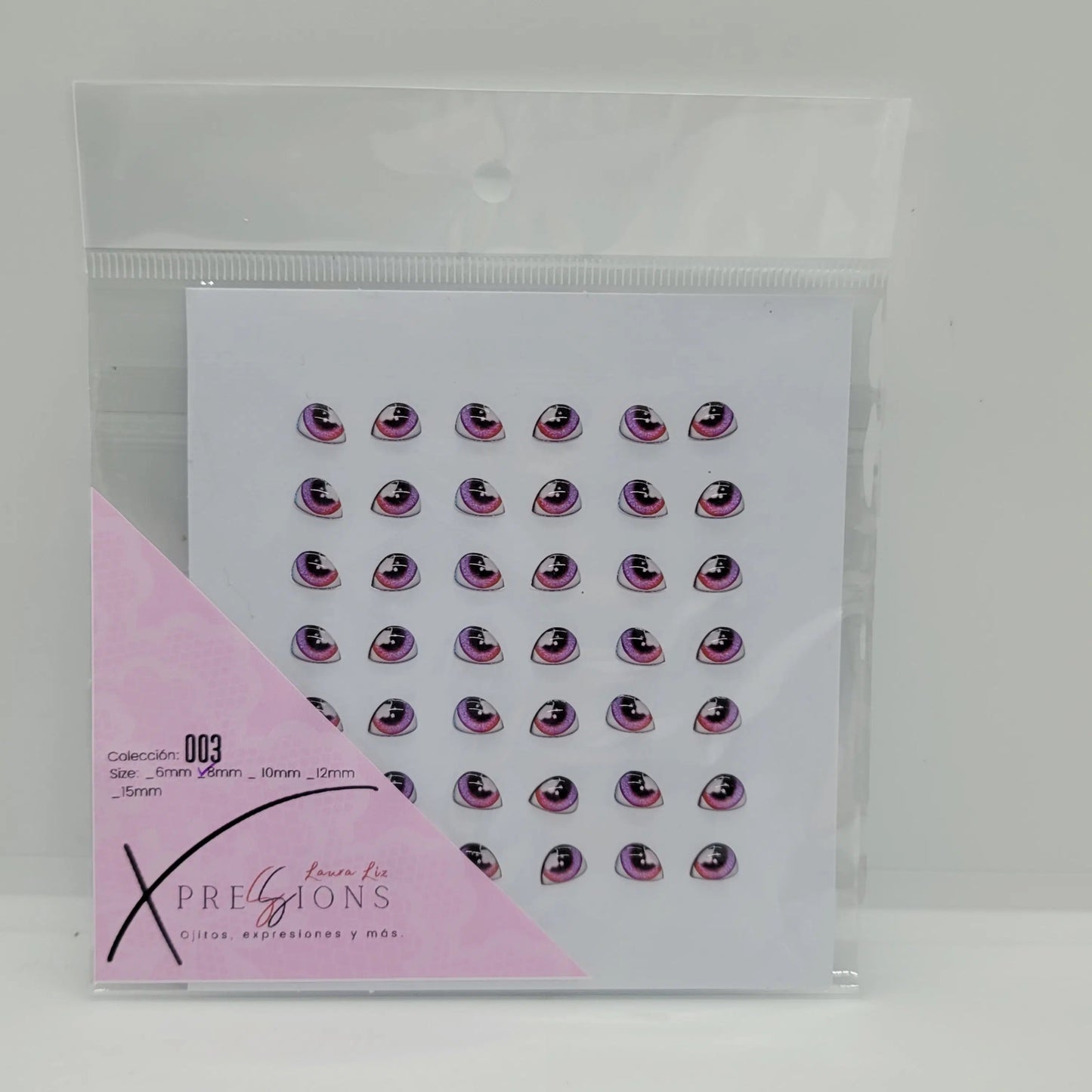 Xpression by Laura Liz- Colección 003- 8mm- Fucsia/Rojo