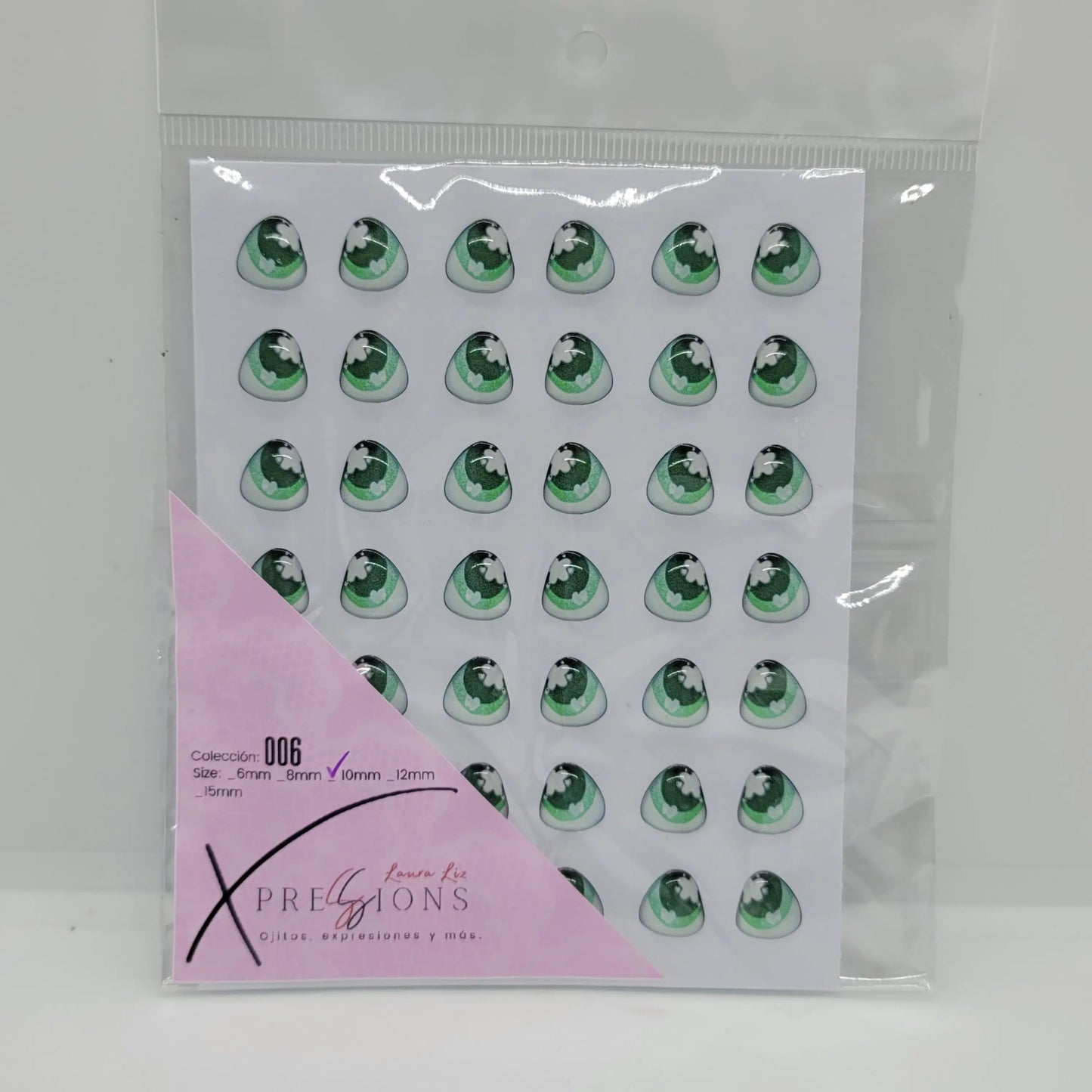 Xpression by Laura Liz- Colección 006- 10mm- Verde