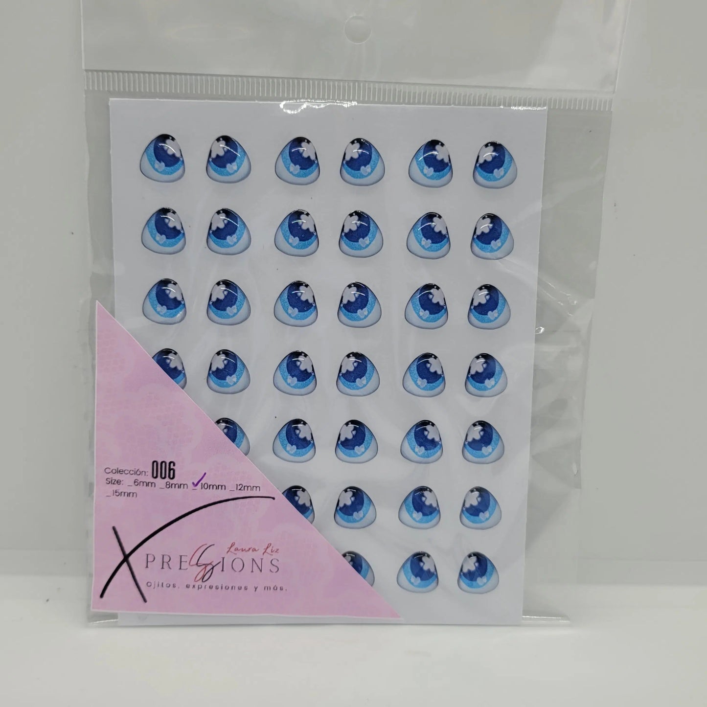 Xpression by Laura Liz- Colección 006- 10mm- Azul