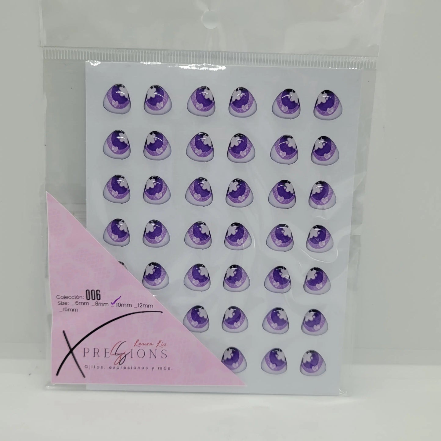 Xpression by Laura Liz- Colección 006- 10mm- Lila