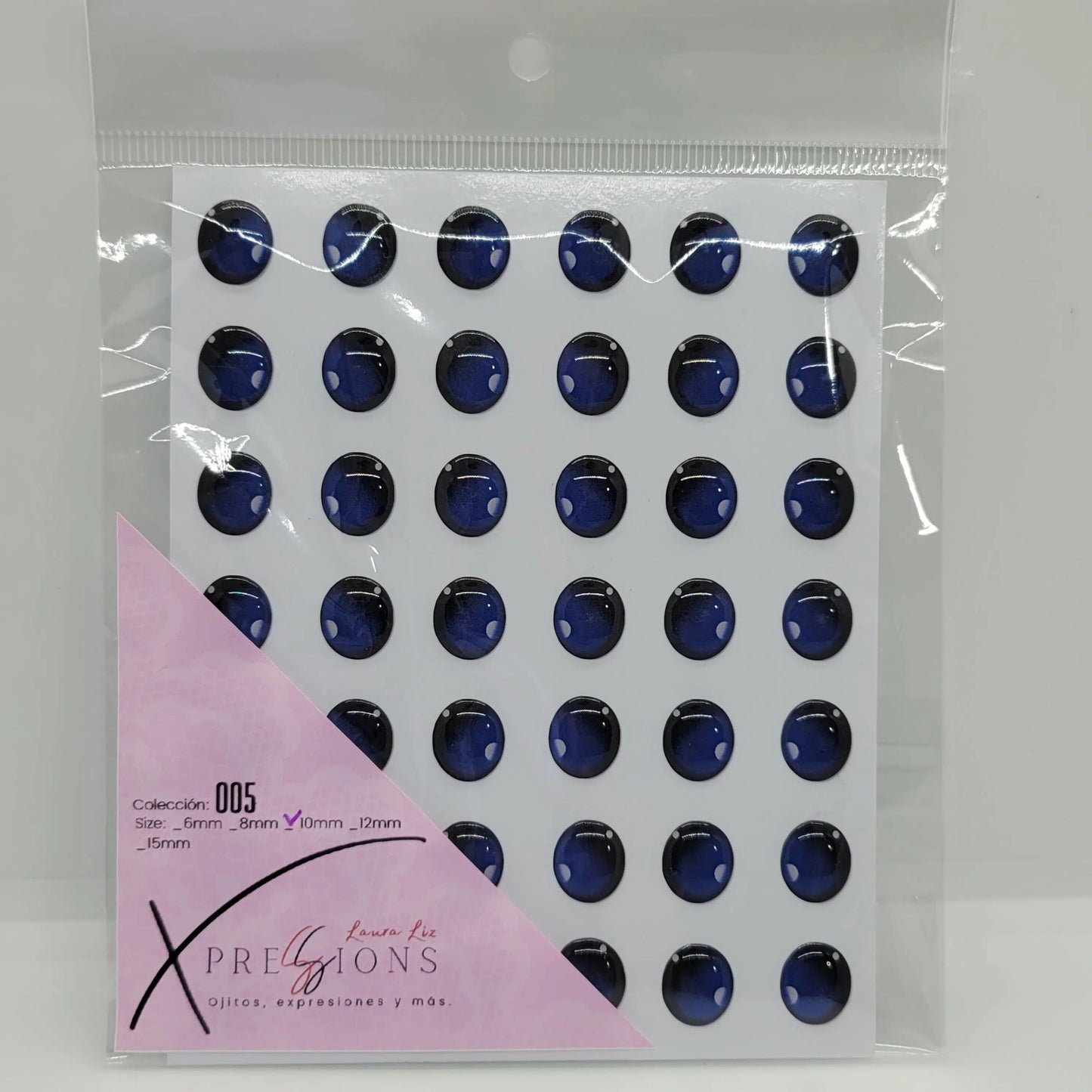 Xpression by Laura Liz- Colección 005- 10mm- Negro/Azul