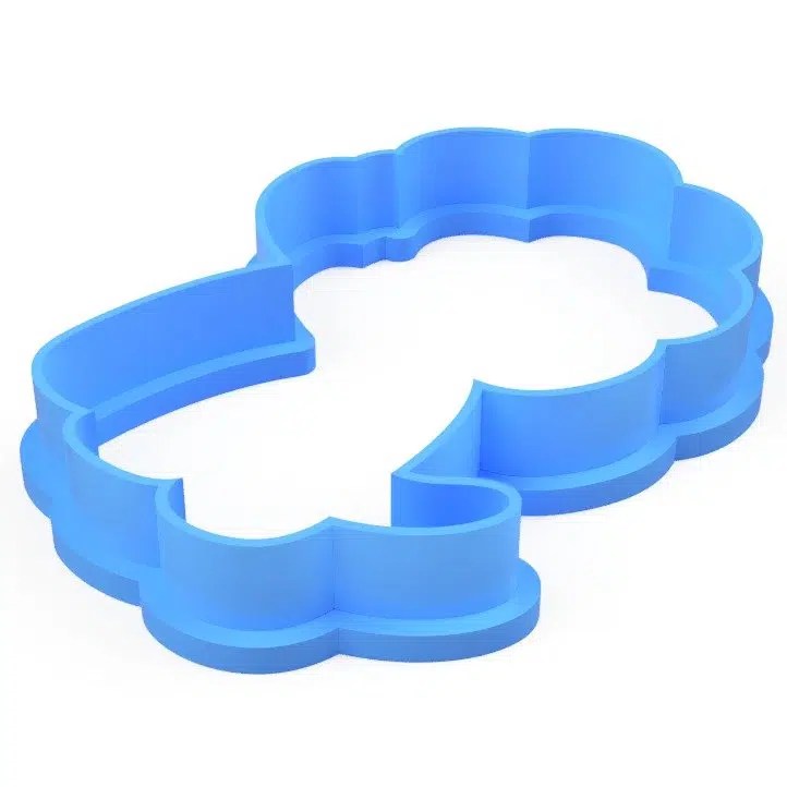 Cortador (molde) Dino silueta 1 - 3"