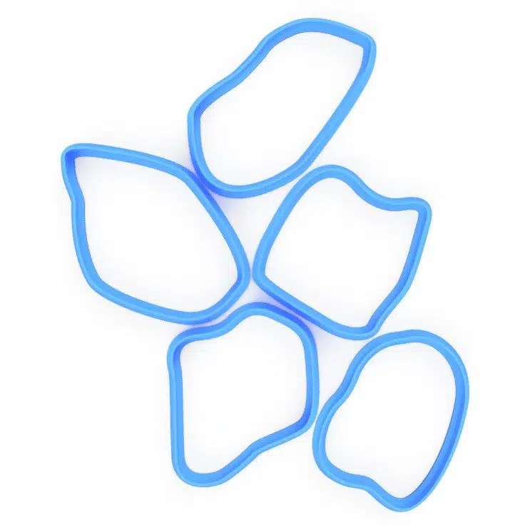 Giraffe Spots 2" to 3" (5 Pieces)