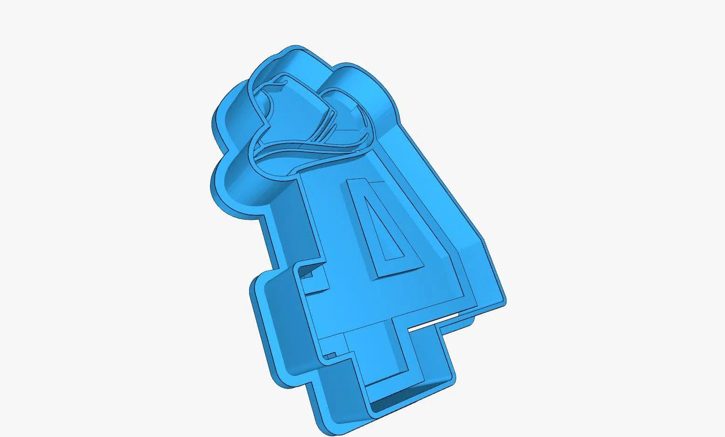 Cutter (mold) Number Four Cowboy 3" - number four