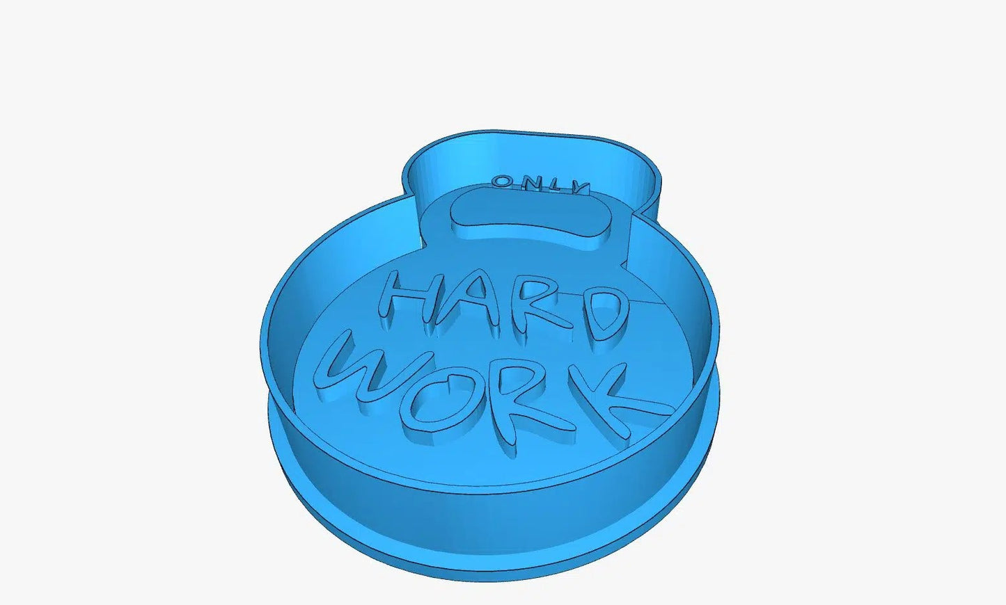 Cutter (mold) Only Hard work 3" - gym