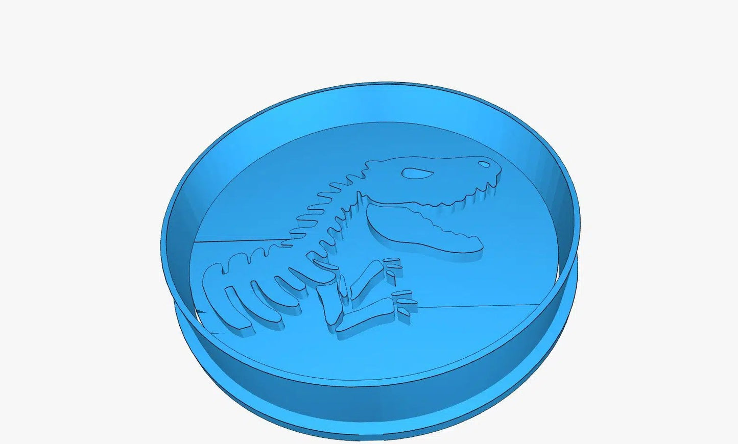 Cortador (molde) Esqueleto de Dinosaurio Rex 3" - fósiles - Parque Jurásico - The Jurassic Park