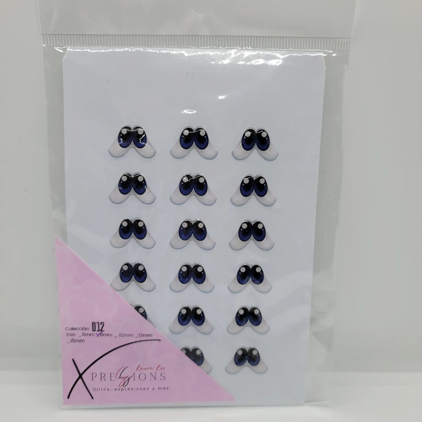 Xpression by Laura Liz- Colección 012- 8mm- Azul/negro