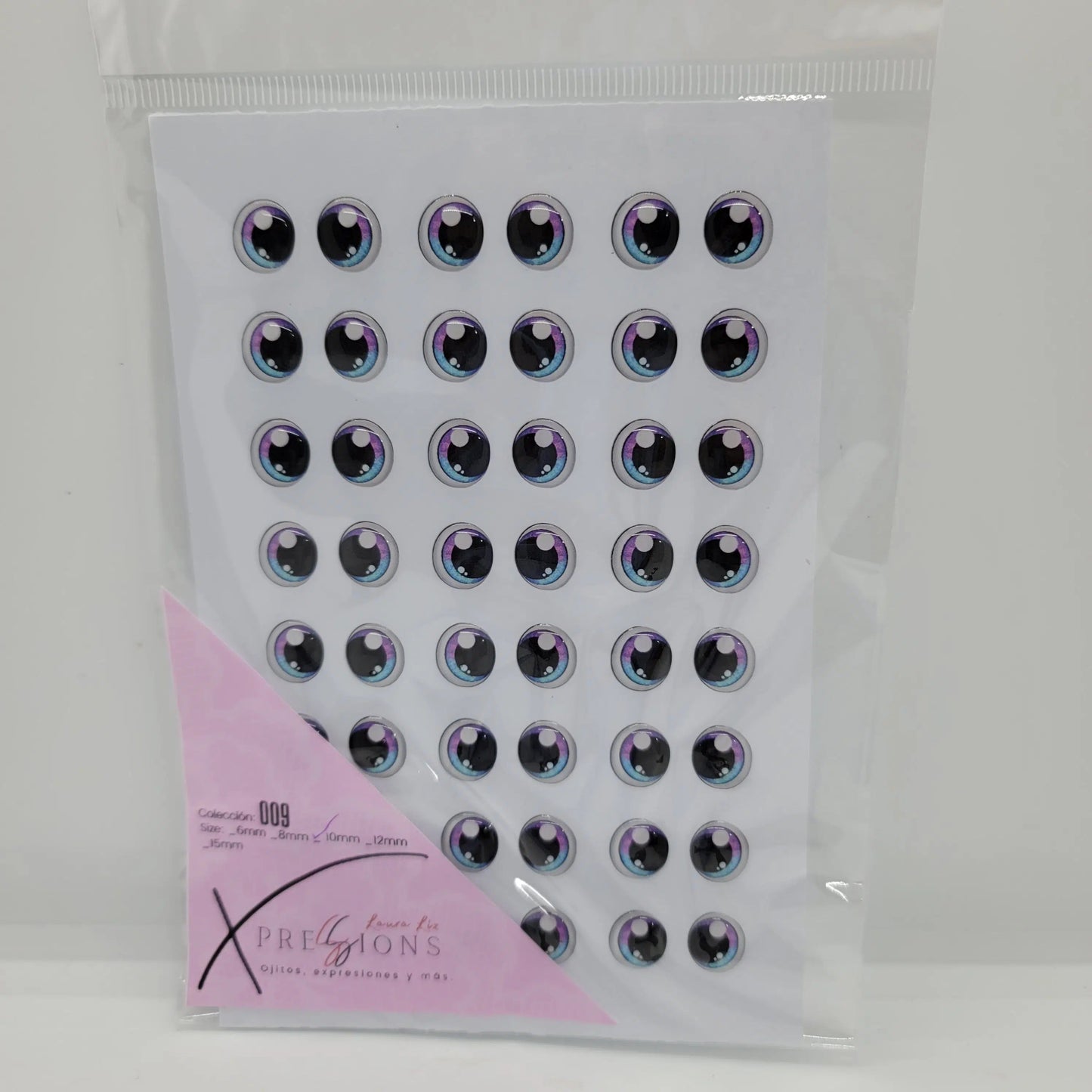 Xpression by Laura Liz- Colección 009- 10mm- Fucsia/Azul