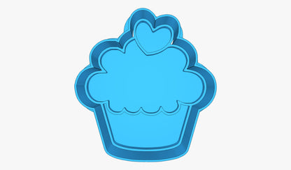 CUPCAKE CON CORAZÓN 2"