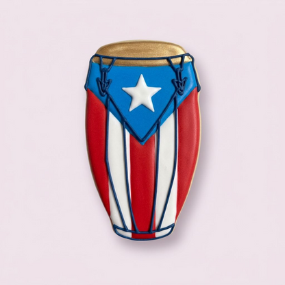 CONGA CON BANDERA DE PUERTO RICO #1