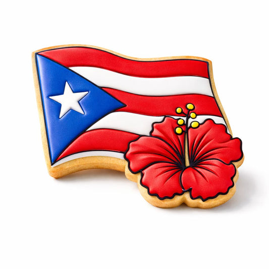 BANDERA DE PUERTO RICO #3 AMAPOLA