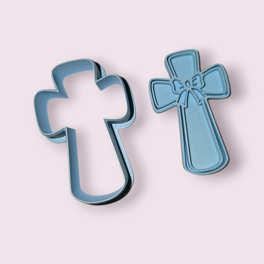 CRUZ #3 LAZO| Cross Cookie Cutter | Cortador de Galletas Cruz Cristiana | Cookie Decorating