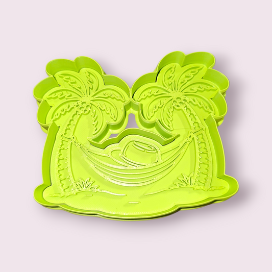 VERANO BORICUA #1 HAMACA Y SOMBRERO | Boricua Summer Hammock & Hat Cookie Cutter | Cortador Verano PR