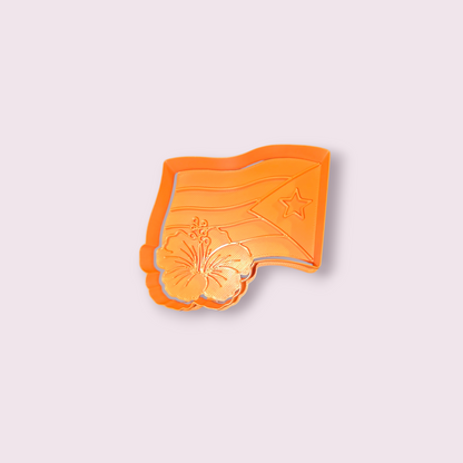 BANDERA DE PUERTO RICO #3 AMAPOLA