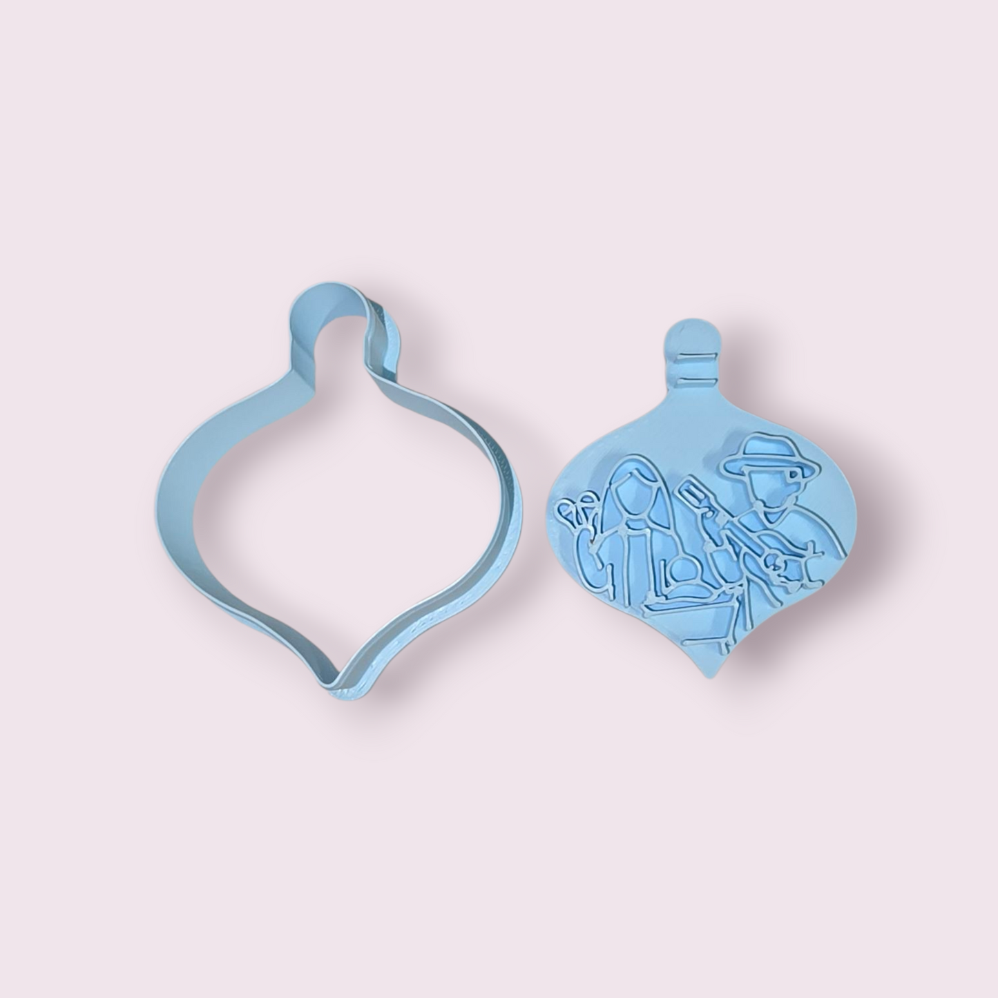 ADORNO DE NAVIDAD CON PESEBRE #2 GUITARRA Y MARACA