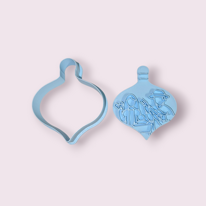 ADORNO DE NAVIDAD CON PESEBRE #2 GUITARRA Y MARACA