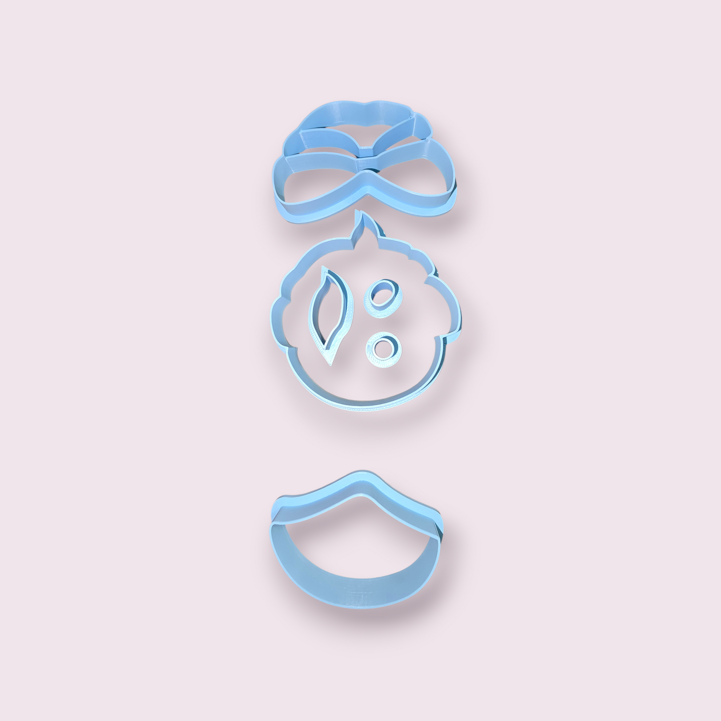 TRES ROSTROS DE REYES MAGOS EN PIEZAS 3"