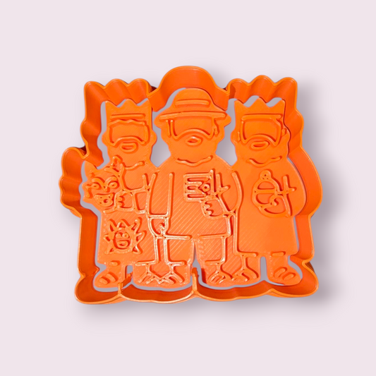 REYES MAGOS #4 VEJIGANTE,  BANDERA DE PUERTO RICO  Y MARACA