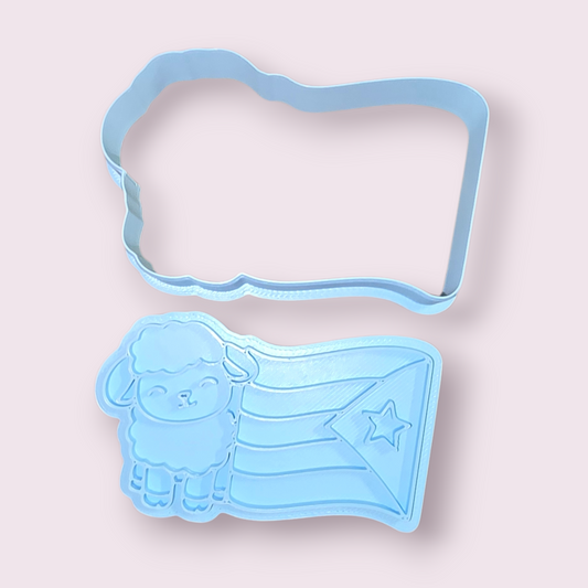 BANDERA DE PUERTO RICO Y OVEJA #2