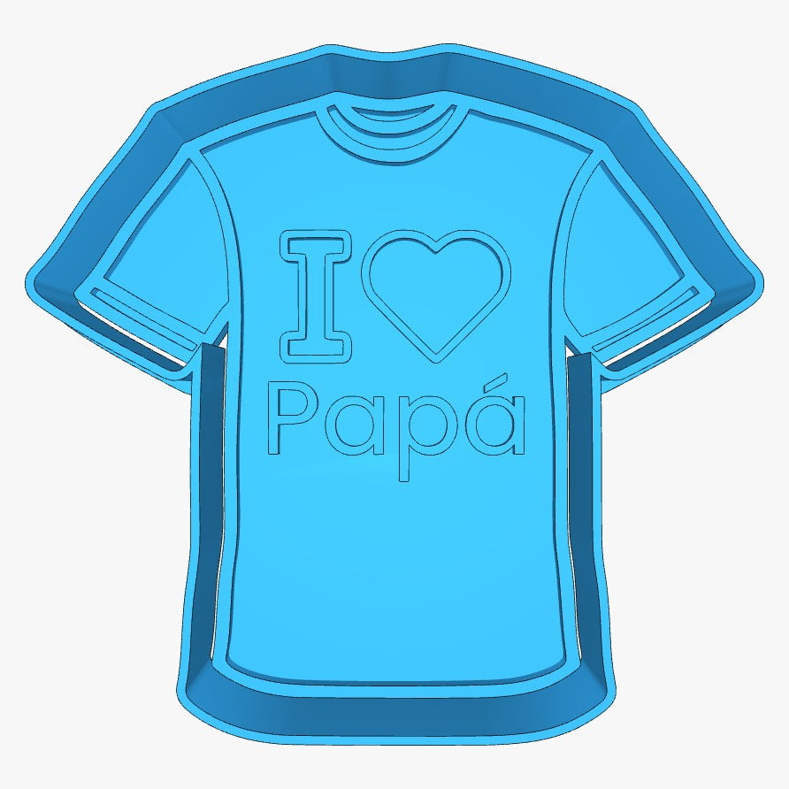 T-SHIRT I LOVE PAPÁ 3"