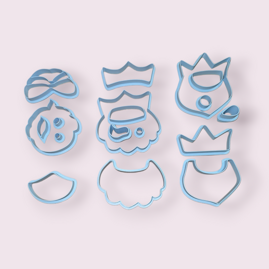 TRES ROSTROS DE REYES MAGOS EN PIEZAS 3"