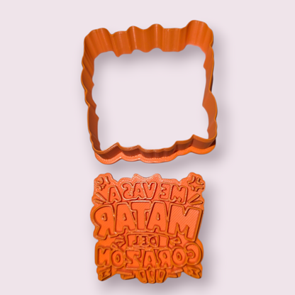 FRASES DE MADRE #1 ME VAS A MATAR DEL CORAZÓN | Mother's Day Cookie Cutter | Choppi