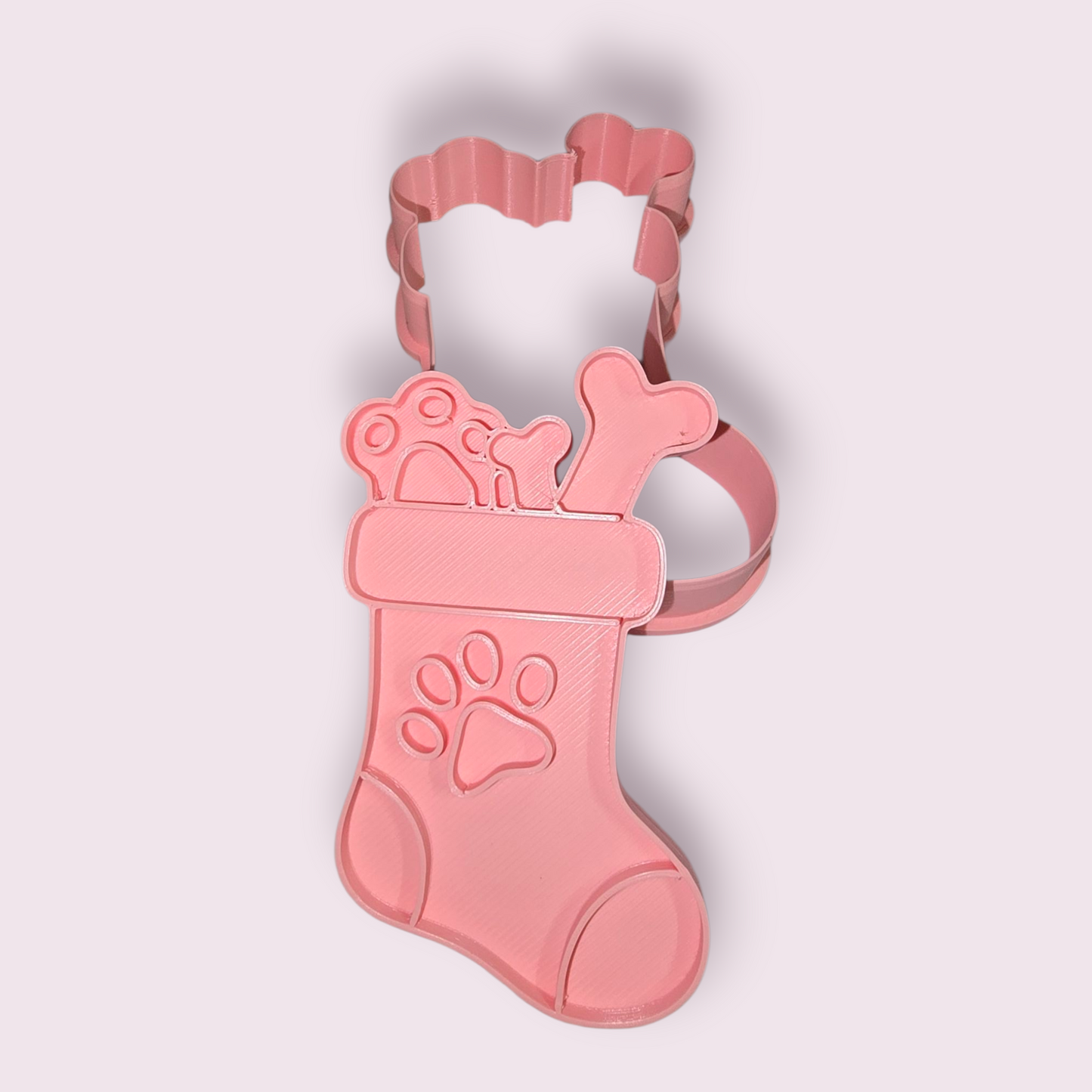 BOTA DE NAVIDAD CON TREATS PARA PERRO #2 HUELLA Y HUESO