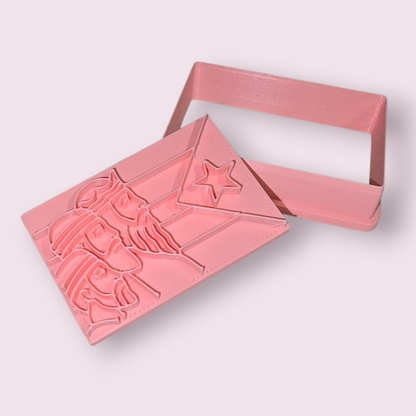 BANDERA DE PUERTO RICO CON ROSTRO REYES MAGOS #3