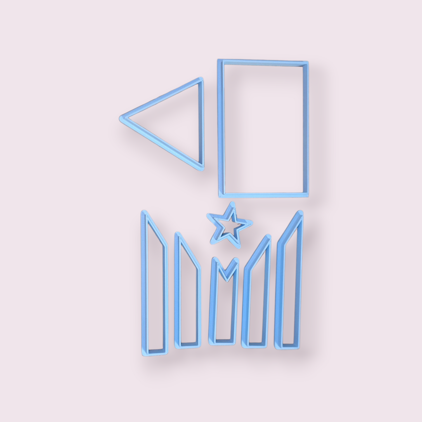 BANDERA DE PUERTO RICO EN PIEZAS 3"