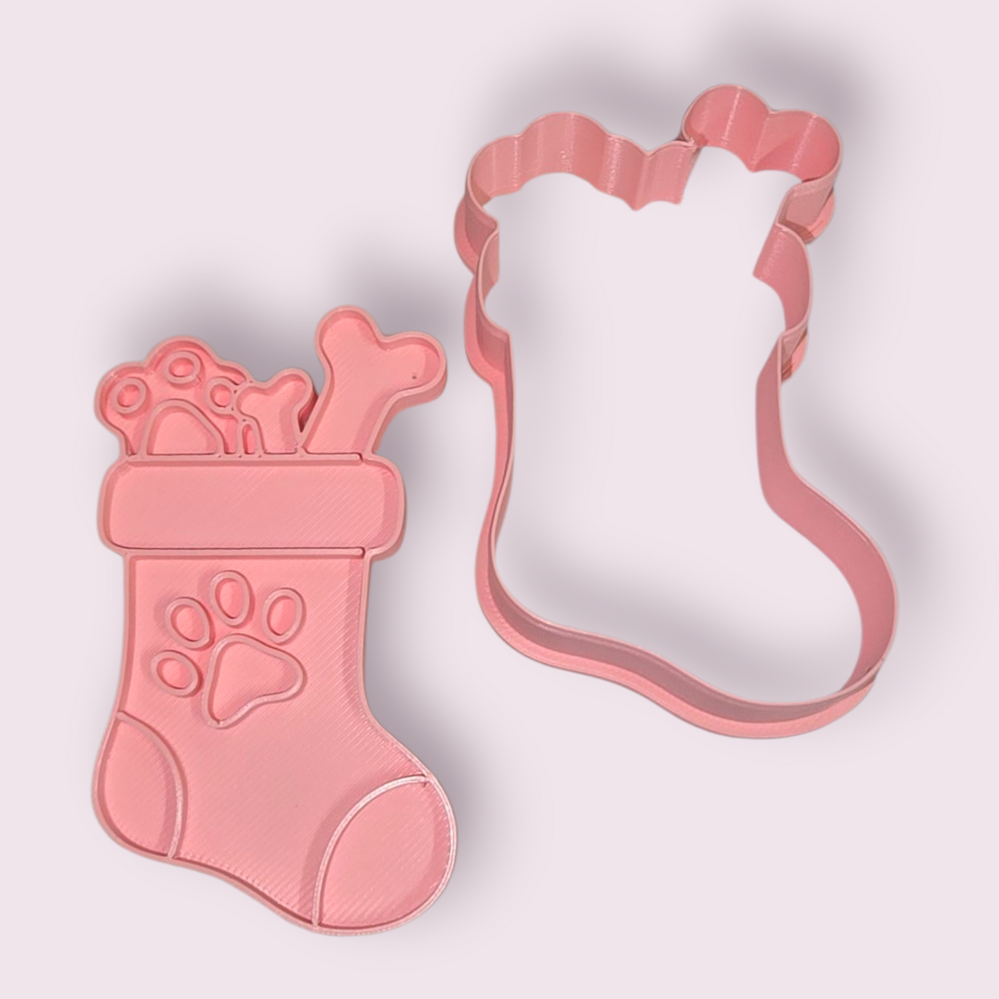 BOTA DE NAVIDAD CON TREATS PARA PERRO #2 HUELLA Y HUESO