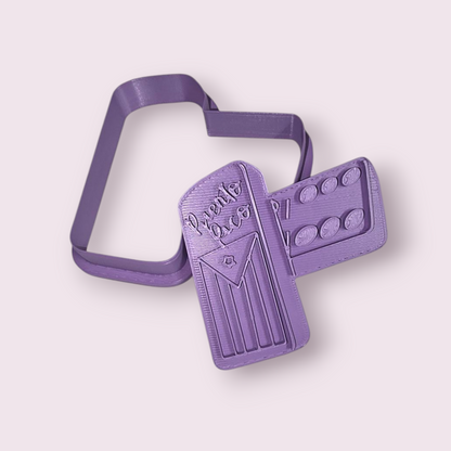 DOMINOS CON BANDERA DE PUERTO RICO 3"