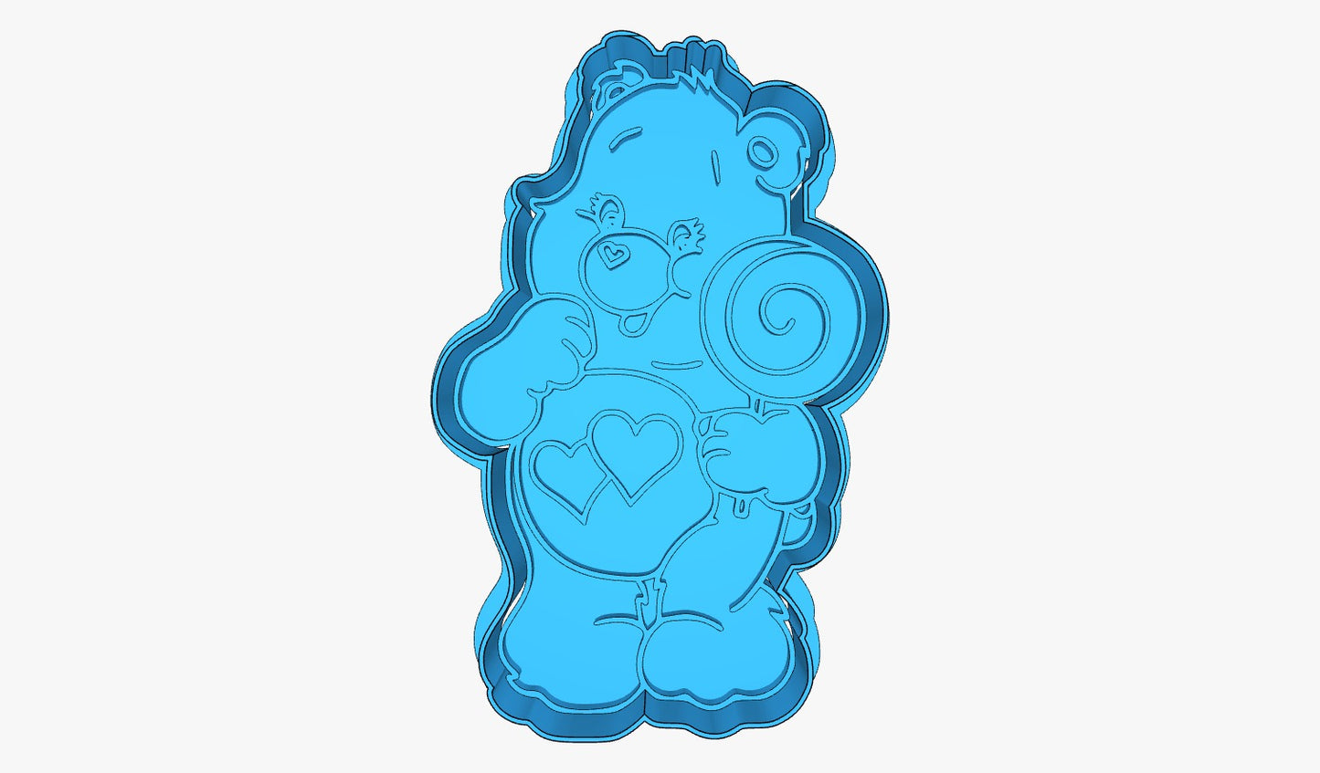 CAREBEAR DE CORAZÓN CON PALETAS 4.5"