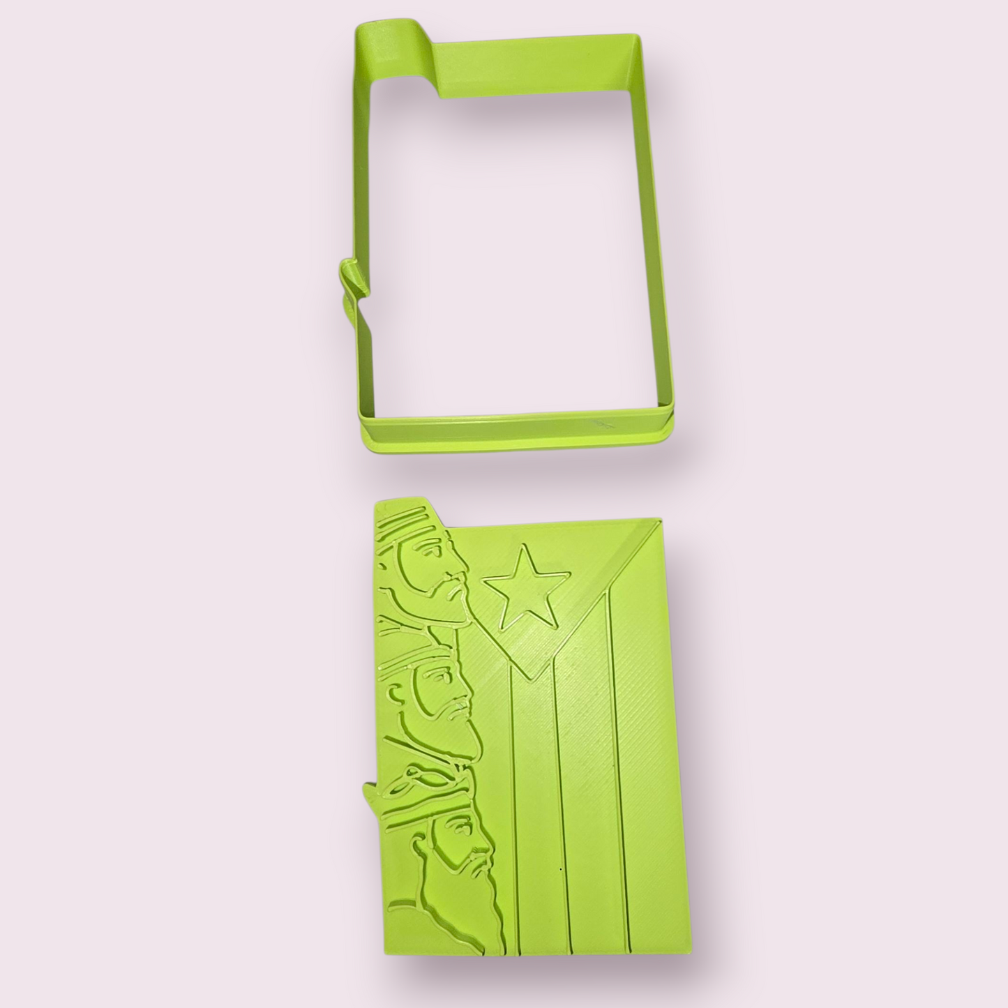 BANDERA DE PUERTO RICO CON ROSTRO REYES MAGOS #2