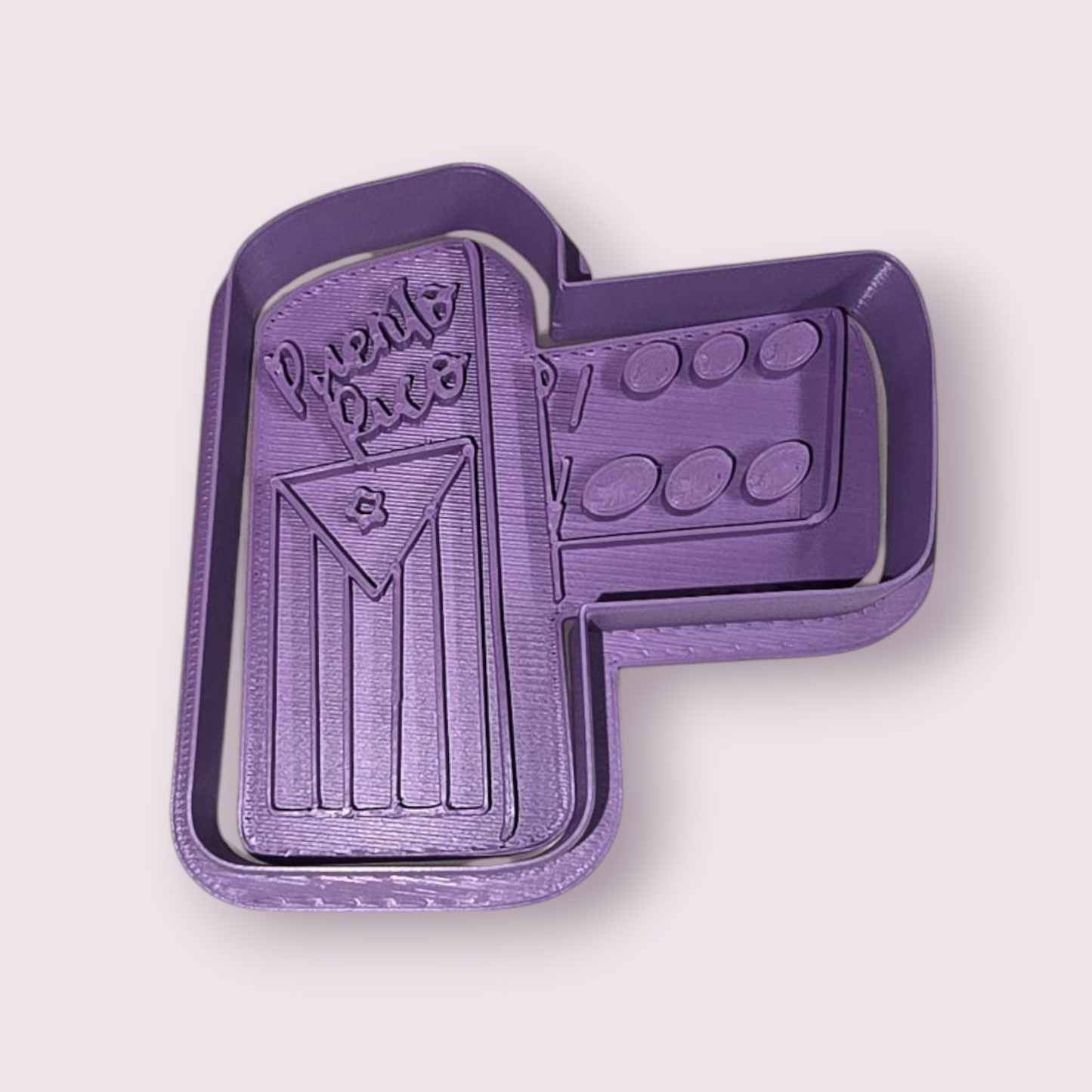 DOMINOS CON BANDERA DE PUERTO RICO 3"