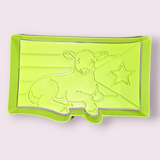 BANDERA DE PUERTO RICO Y CORDERO #1