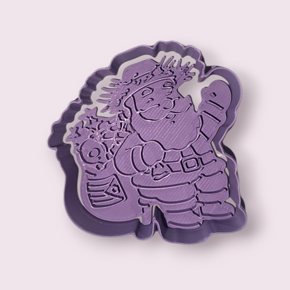 SANTA CLAUS #4 BOLSA CON PASTELES Y BANDERA DE PUERTO RICO