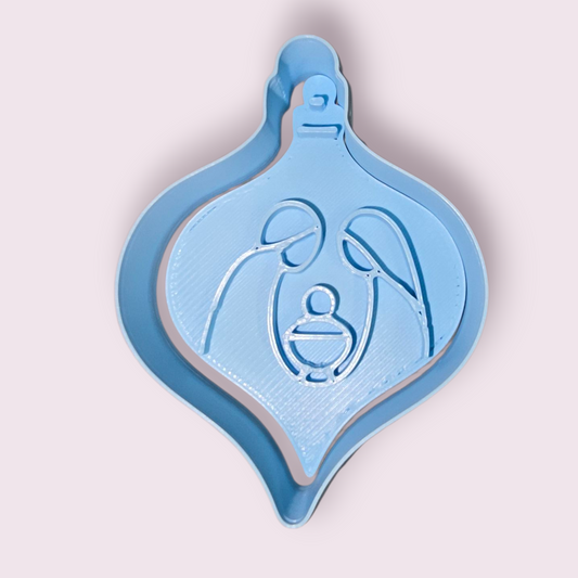 ADORNO DE NAVIDAD CON PESEBRE #1