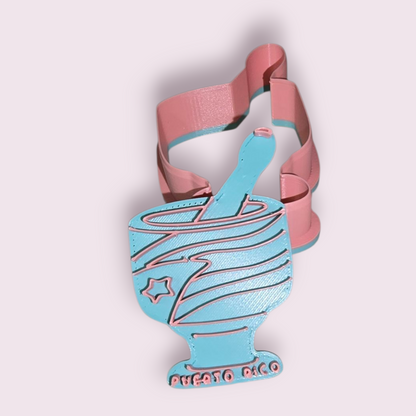 PILON CON BANDERA PUERTO RICO #1 4"