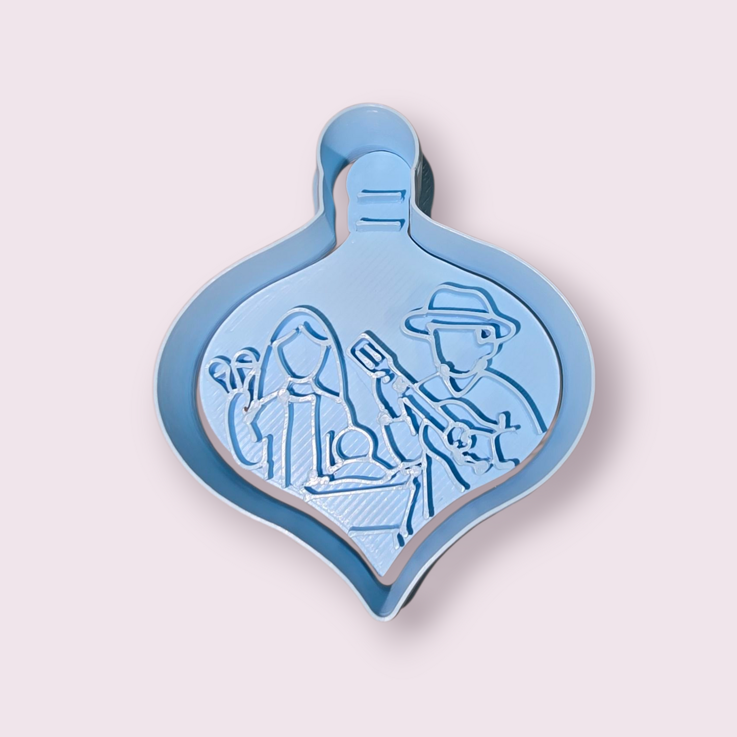 ADORNO DE NAVIDAD CON PESEBRE #2 GUITARRA Y MARACA