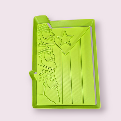 BANDERA DE PUERTO RICO CON ROSTRO REYES MAGOS #2