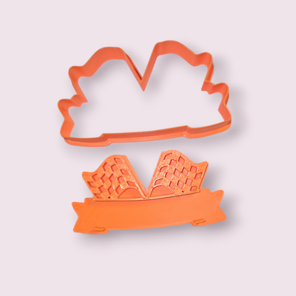 CORTADOR BANDERAS DE FORMULA #1 CON CINTA| Formula 1 Flags Cookie Cutter | Choppi