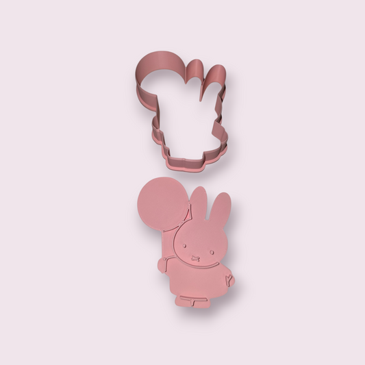 CONEJO MIFFY #2 3.5” | Miffy Bunny Cookie Cutter 3.5” | Cortador de Galletas Conejo Miffy | Royal Icing